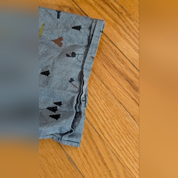 Simons Casual Blue Graphic Button Down Shirt - Picture 5 of 5